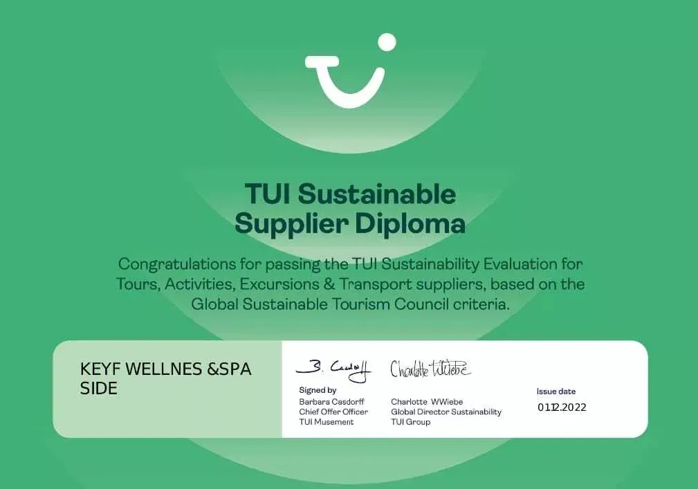 TUI Certificate